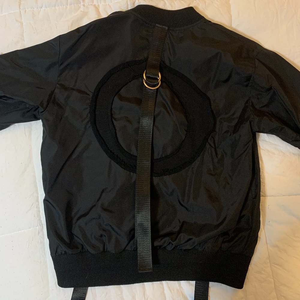 Carmar Black Harness Bomber Varsity Jacket